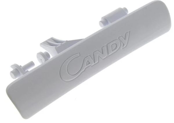 Ручка люка для стиральной машины Candy белая L=153мм оригинальная 46000973
