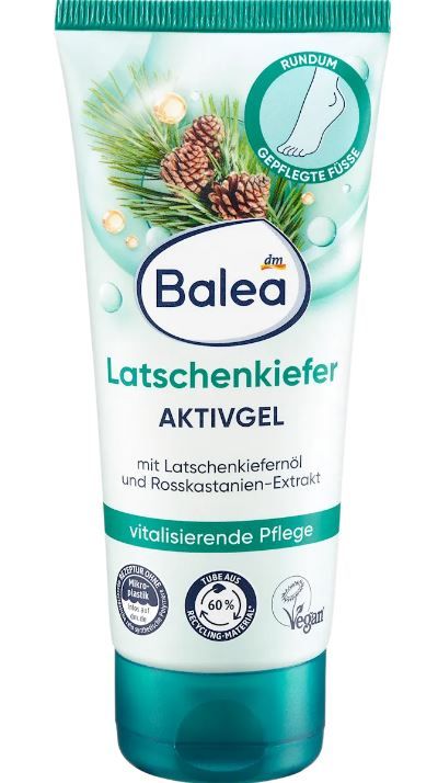 Крем для догляду за шкірою ніг Balea Latschenkiefer Aktiv Gel розслаблюючий 100мл Німеччина 4066447492330