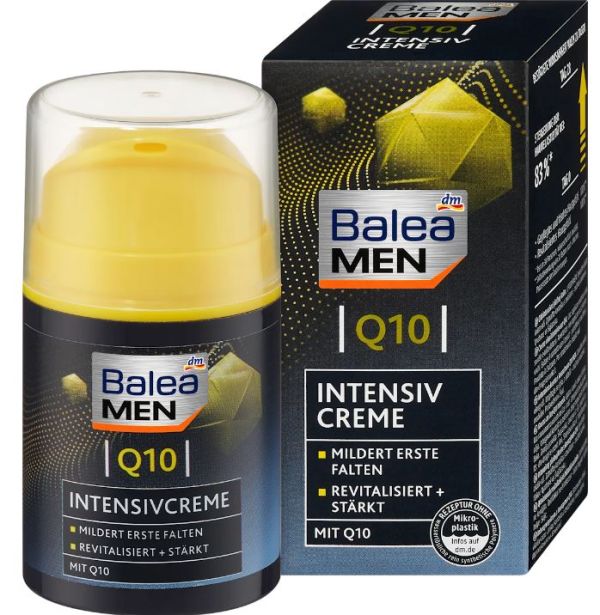 Крем для обличчя Balea Men Nachtcreme Q10 Intensiv проти зморшок 50мл Німеччина 4066447429503