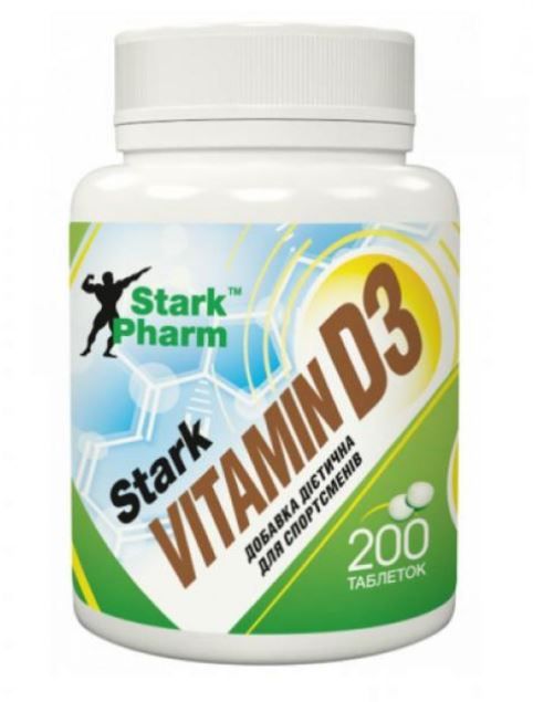 Вітамінний комплекс Stark Pharm Vitamin D3 2000 IU 200таб. 4829888002205