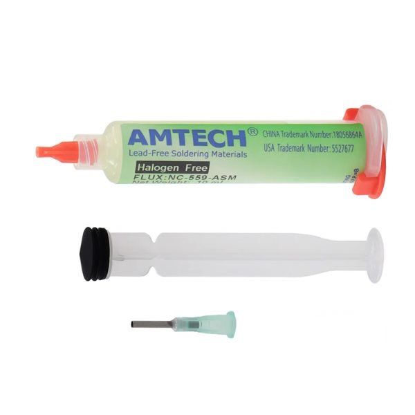 Флюс для паяння низькоактивний Amtech для паяння BGA, SMD, QFN 10мл NC-559-ASM