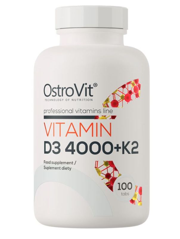 Вітамінний комплекс OstroVit D3 4000 МО + K2 100капсул 5903246220278