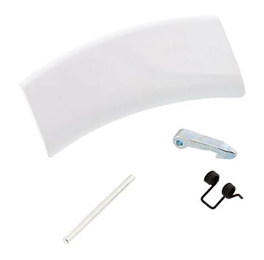Ручка люка для стиральной машины Zanussi белая L=131мм 4055186607 OEM