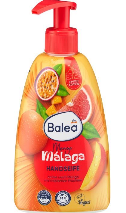 Рідке мило Balea Mango Malaga аромат манго та тропічних фруктів 500мл 4067796157185