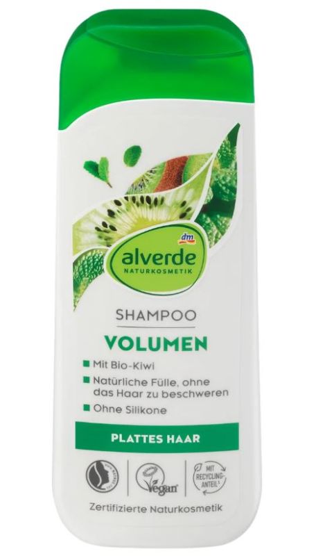 Шампунь для волос Alverde Kiwi c экстрактом киви и яблочной мятой 200мл 4067796137682