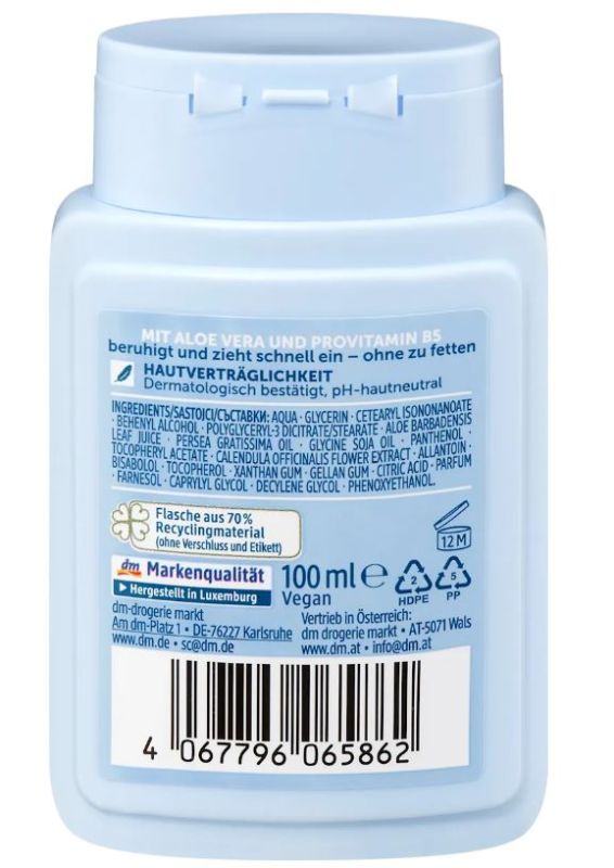 Крем для бритья Balea Men After Shave Aloe Vera c алоэ вера 100мл 4067796065862
