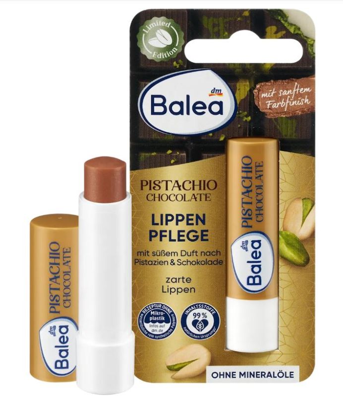 Бальзам для губ Balea Lippenpflege Pistachio Chocolate 4.8г. 4067796217650