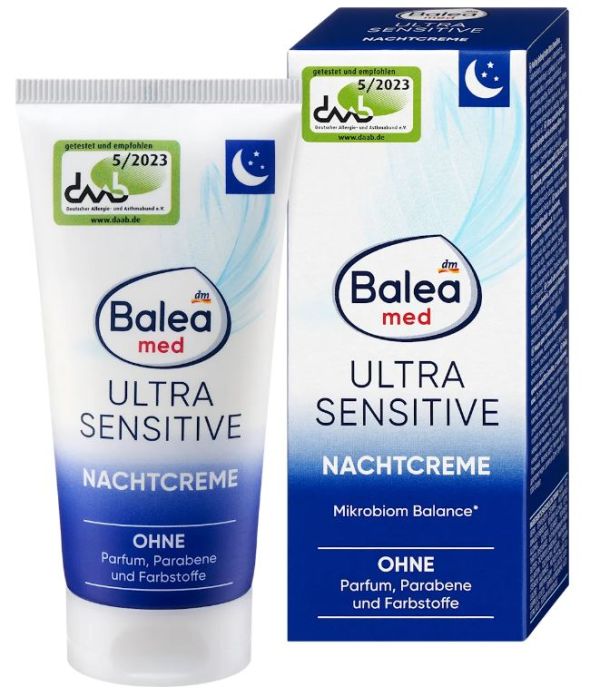 Крем для обличчя Balea Ultra Sensitive нічний зволожуючий 50мл Німеччина 4066447468090