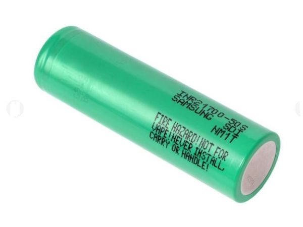Акумулятор літій-іонний Samsung 5000mAh <14мОм 25А без захисту INR21700-50S