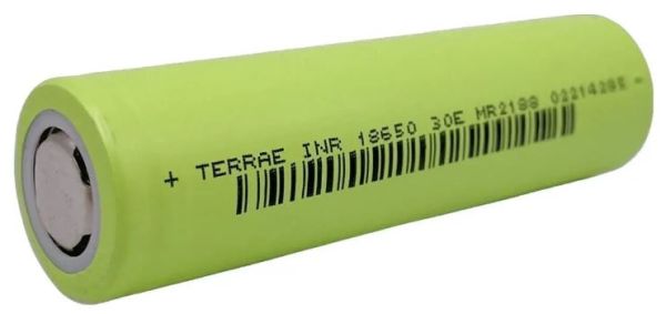 Акумулятор літій-іонний TerraE 3200mAh 6,0А 25мОм без захисту INR18650-30E