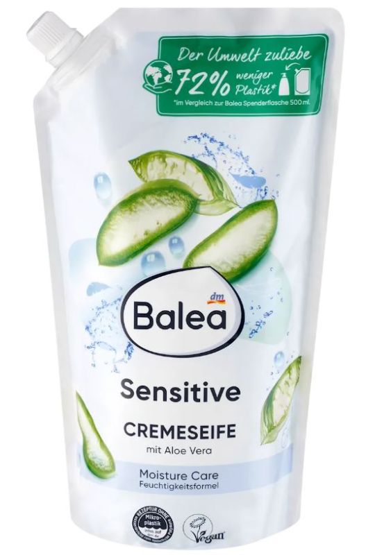 Рідке мило для рук (запаска) з екстрактом Алое Balea Sensitive 850мл 4066447704945