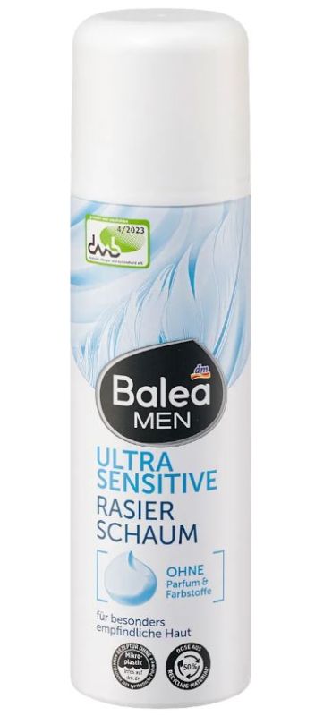 Піна для гоління освіжаюча Balea Rasier Shaum Ultra Sensitive 300мл Німеччина 4067796065886