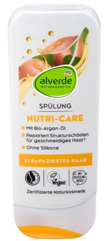 Кондиціонер для пошкодженого волосся Alverde Nutri-Care 200мл 4066447332322