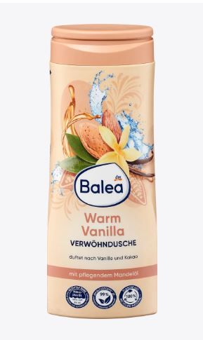 Гель для душу Balea Balea Warm Vanilla ваніль і какао 300мл Німеччина 4067796080957