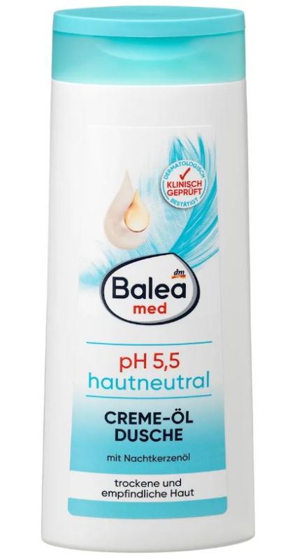 Гель-масло для душу Balea Med pH 5.5 Skin Neutral 300мл Німеччина 4066447591668