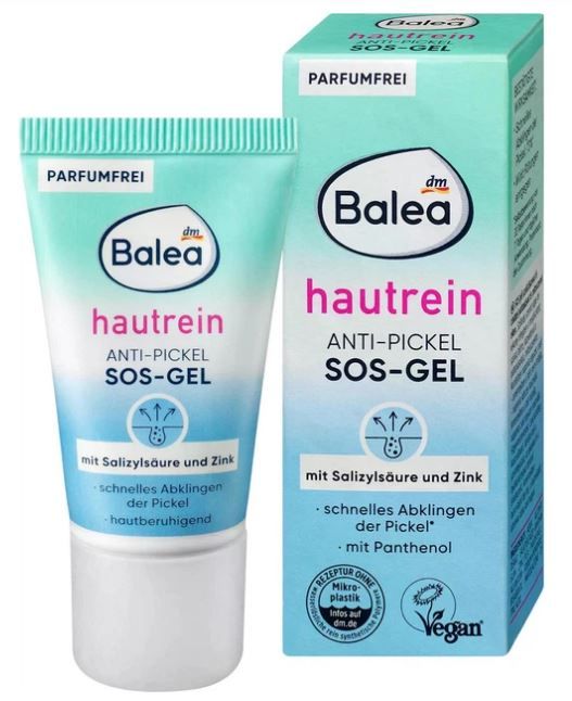 Крем для обличчя проти прищів Balea Hautrein Anti Pickel SOS-Gel із саліциловою кислотою та цинком 15мл 4067796249897