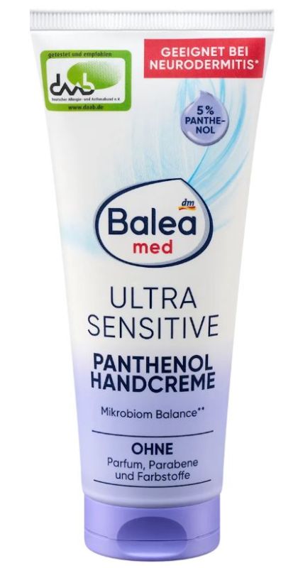 Крем для рук Balea Ultra Sensitive Panthenol гліцерин, пантенол та алантоїн 100мл 4067796082838