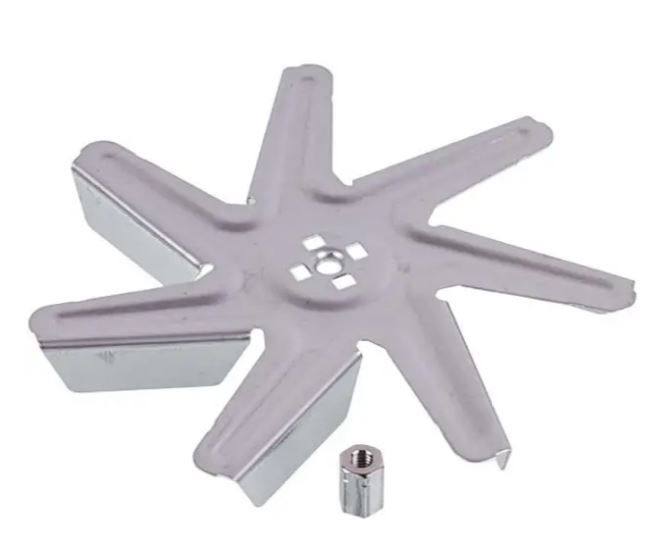 Крыльчатка двигателя конвекции для духовки Bosch d=150мм c гайкой 00650472 OEM