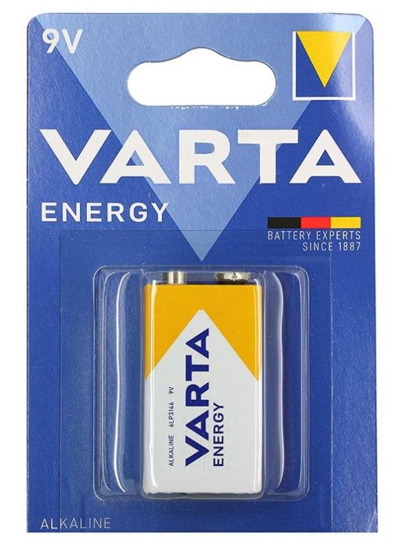 Батарейка крона Varta Energy Alkaline 9V 6F22 9V 3932